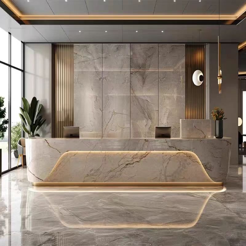 Home Office Tienda - Floor Elegant Reception Desk Luxury Organizer