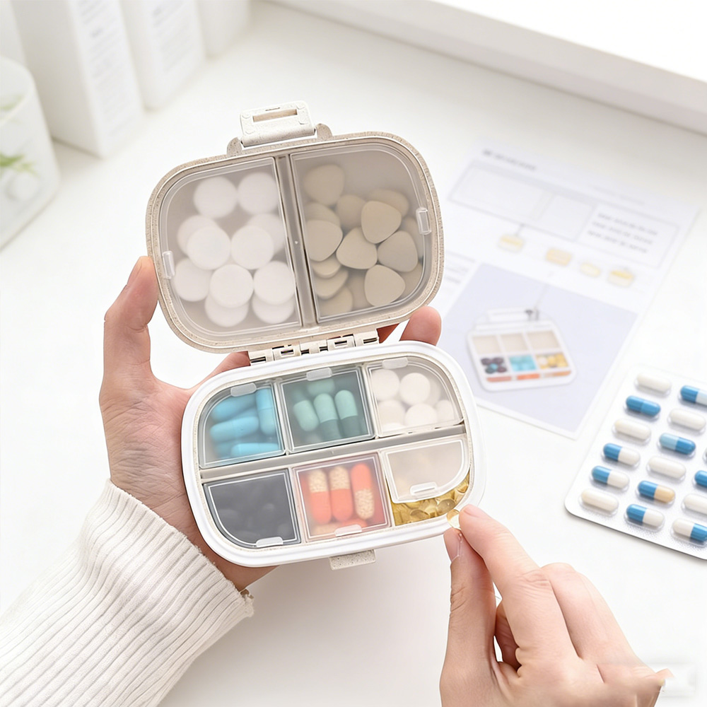 Home Office For - Portable Medicine Storage Case Weekly Pill