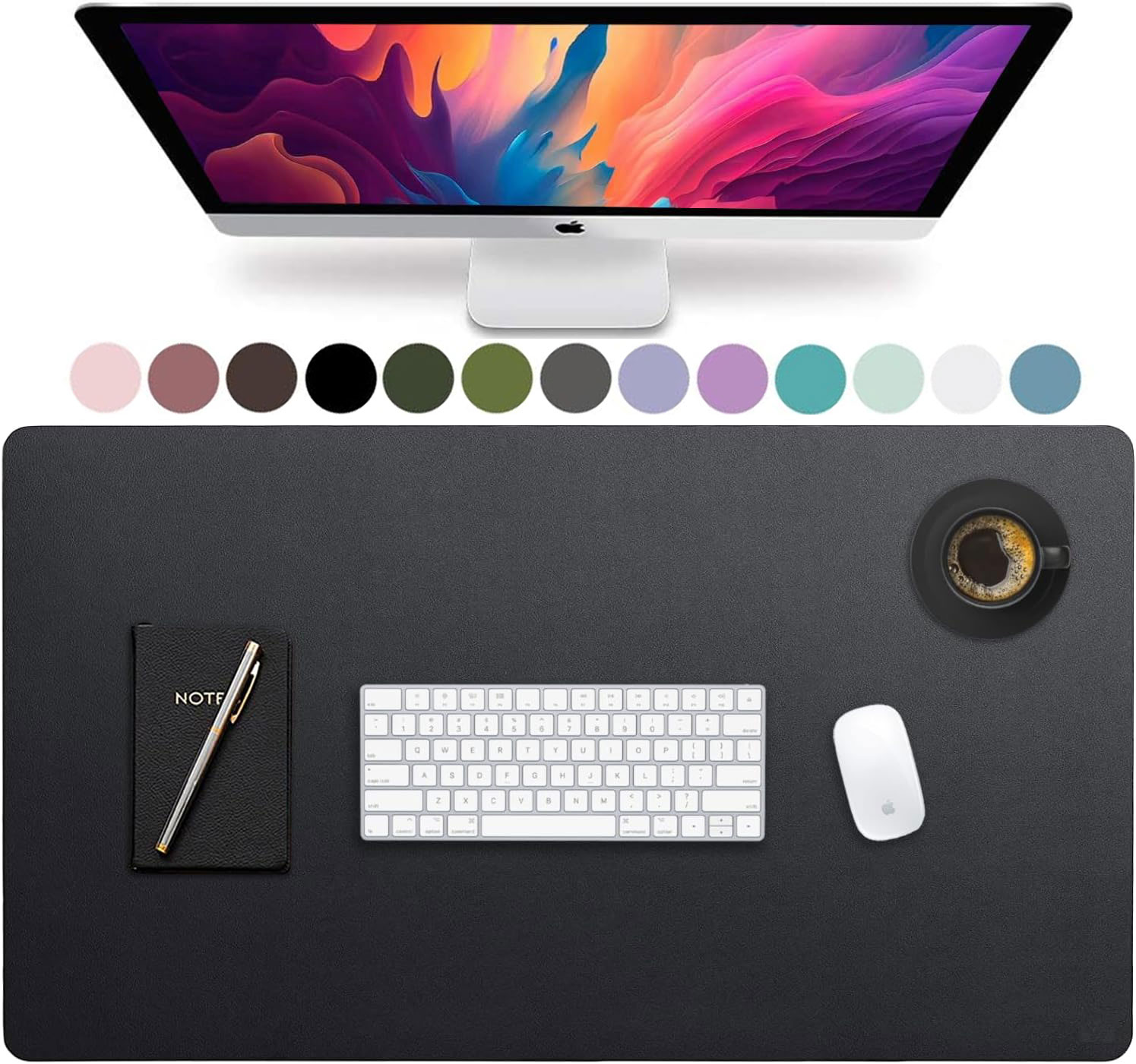 Desk Mat Leather - Large Size Leather Desk Pad,Office Desk