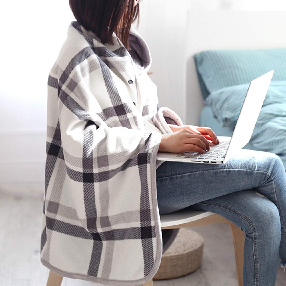 Home Office Sofa - Wearable Blanket Throw Plush Fleece Plaid