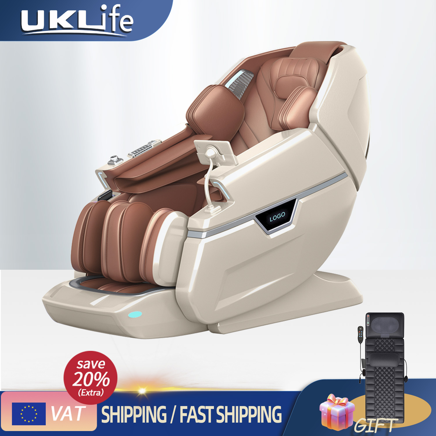 Home Office Sofa - 4D Zero Gravity Massage Chair with