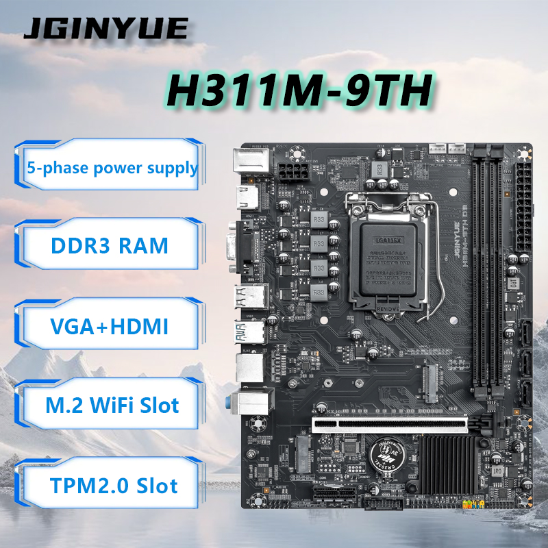 Home Office Budget - JGINYUE H110 Motherboard support Intel 8/9th