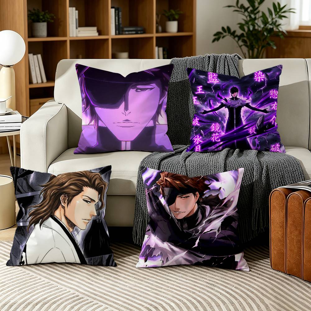Home Office Bleaching - B-Bleach Anime Aizen Pillow Case for