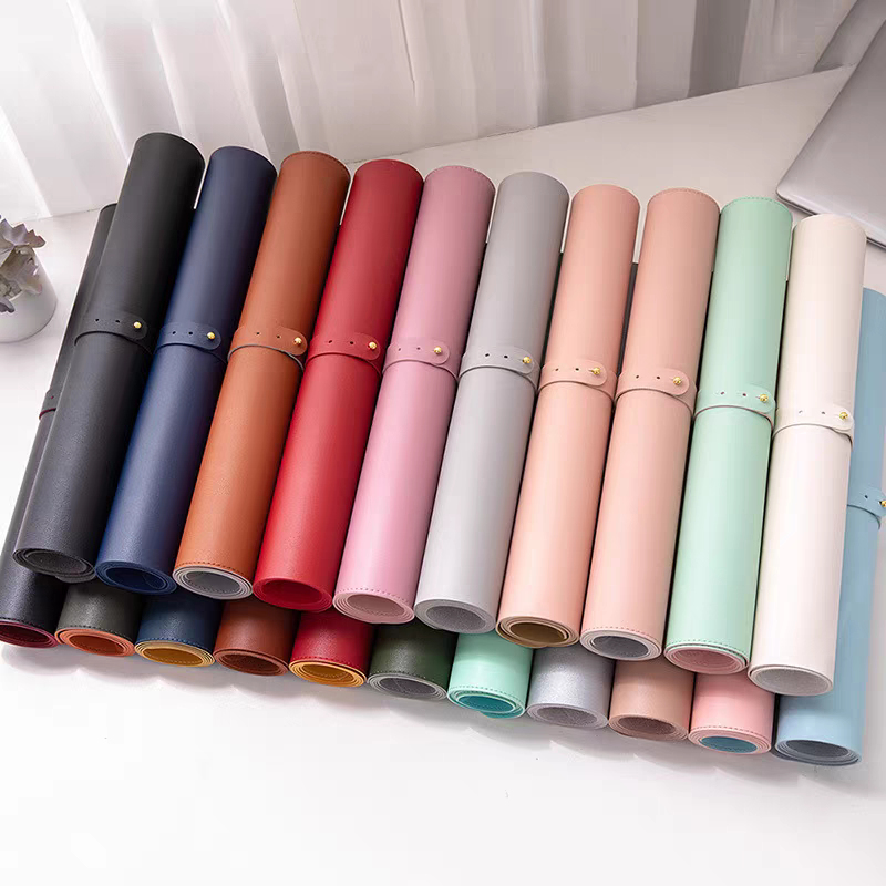Desk Mat Leather - Soft, Foldable Table Mat – Waterproof,