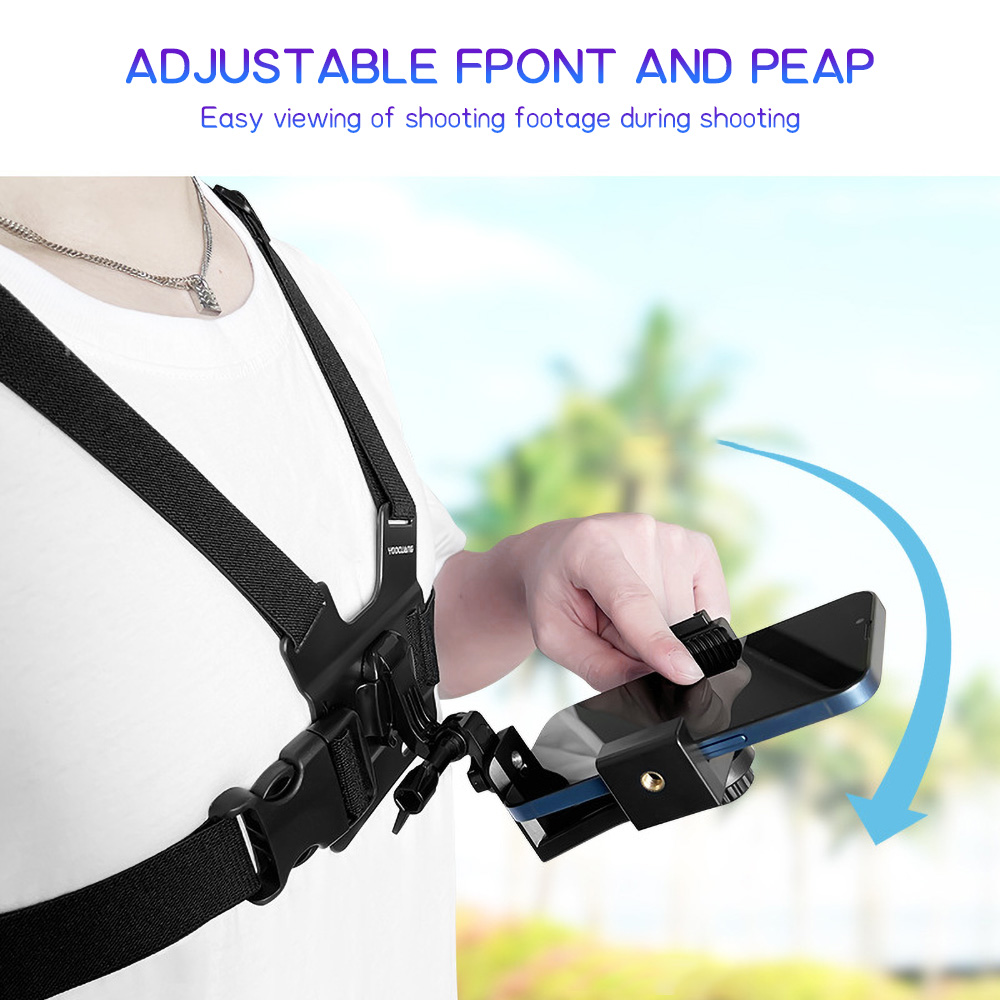 Home Office Ergonomics - Chest Mount Phone Strap Holder Adjustable