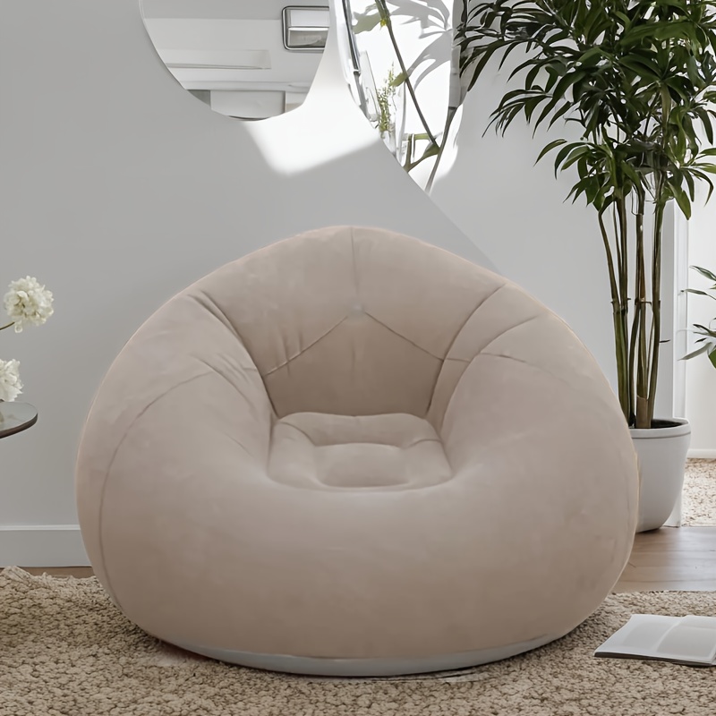 Home Office Sofa - Flocked PVC Inflatable Sofa Chair -