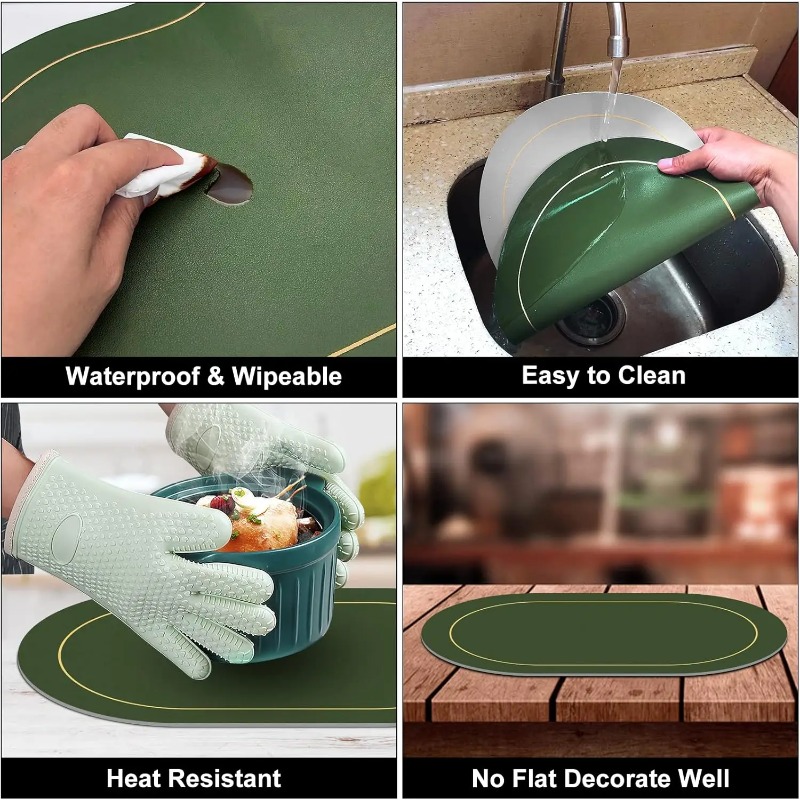 Table Leather Placemats, Heat  - Desk Mat Leather recension och pris