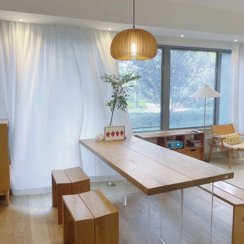 Nordic Solid Wood Acrylic Floa - Home Office For recension och pris