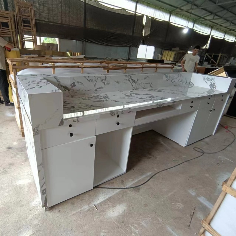 Floor Elegant Reception Desk L - Home Office Tienda recension och pris