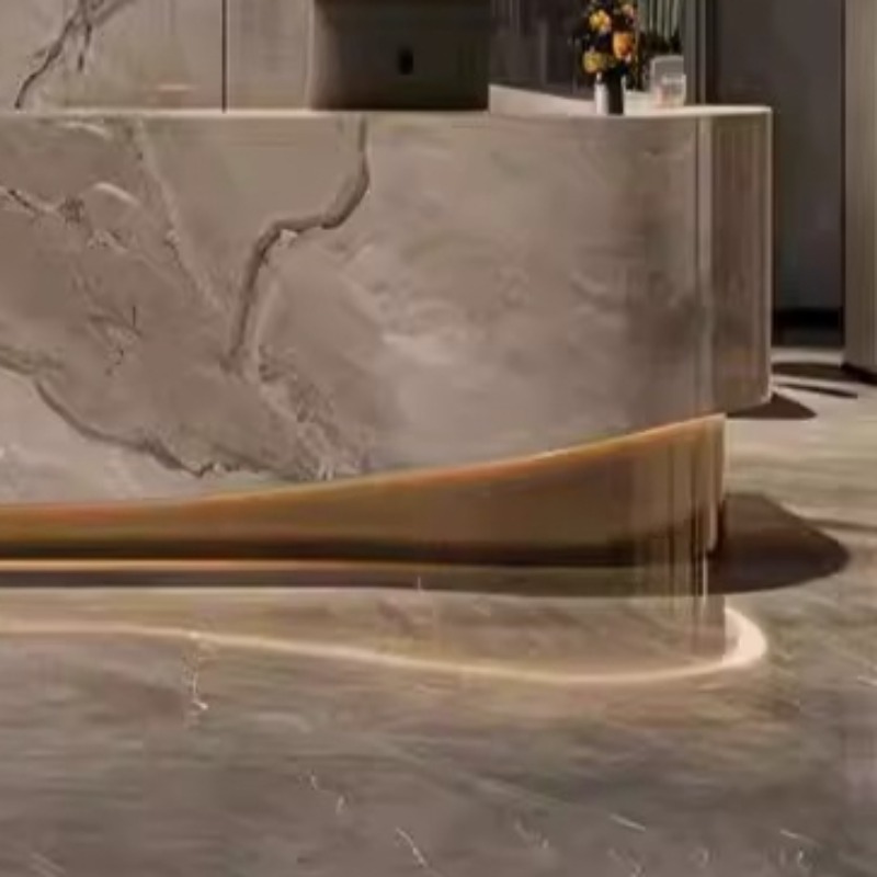 Floor Elegant Reception Desk L - Home Office Tienda recension och pris