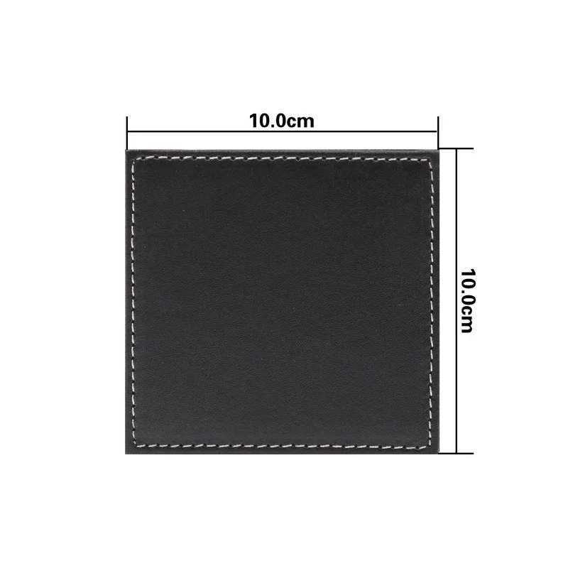 6pcs/Set Business Leather Coas - Desk Mat Leather recension och pris