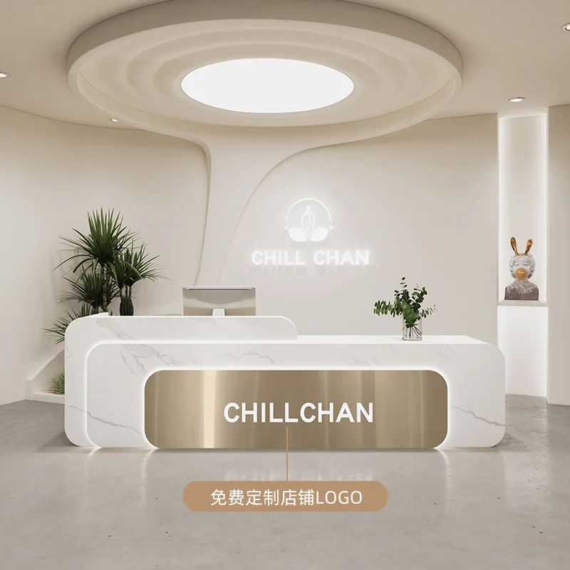 l shaped white reception desks - Home Office Tienda recension och pris