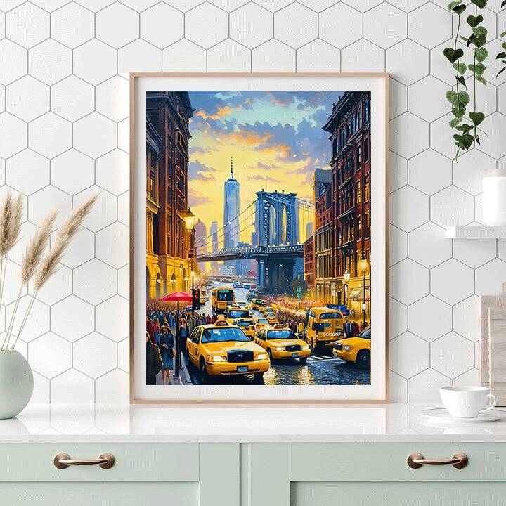 HUACAN Diamond Painting New Yo - Home Office York recension och pris