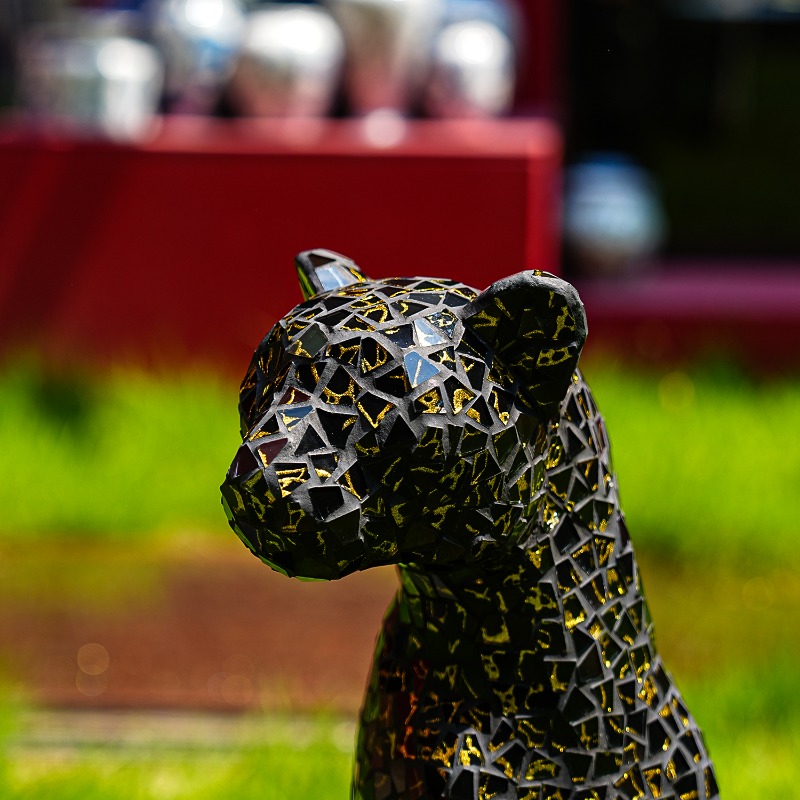 Black Gold Glass Patch Leopard - Home Office Sofa recension och pris