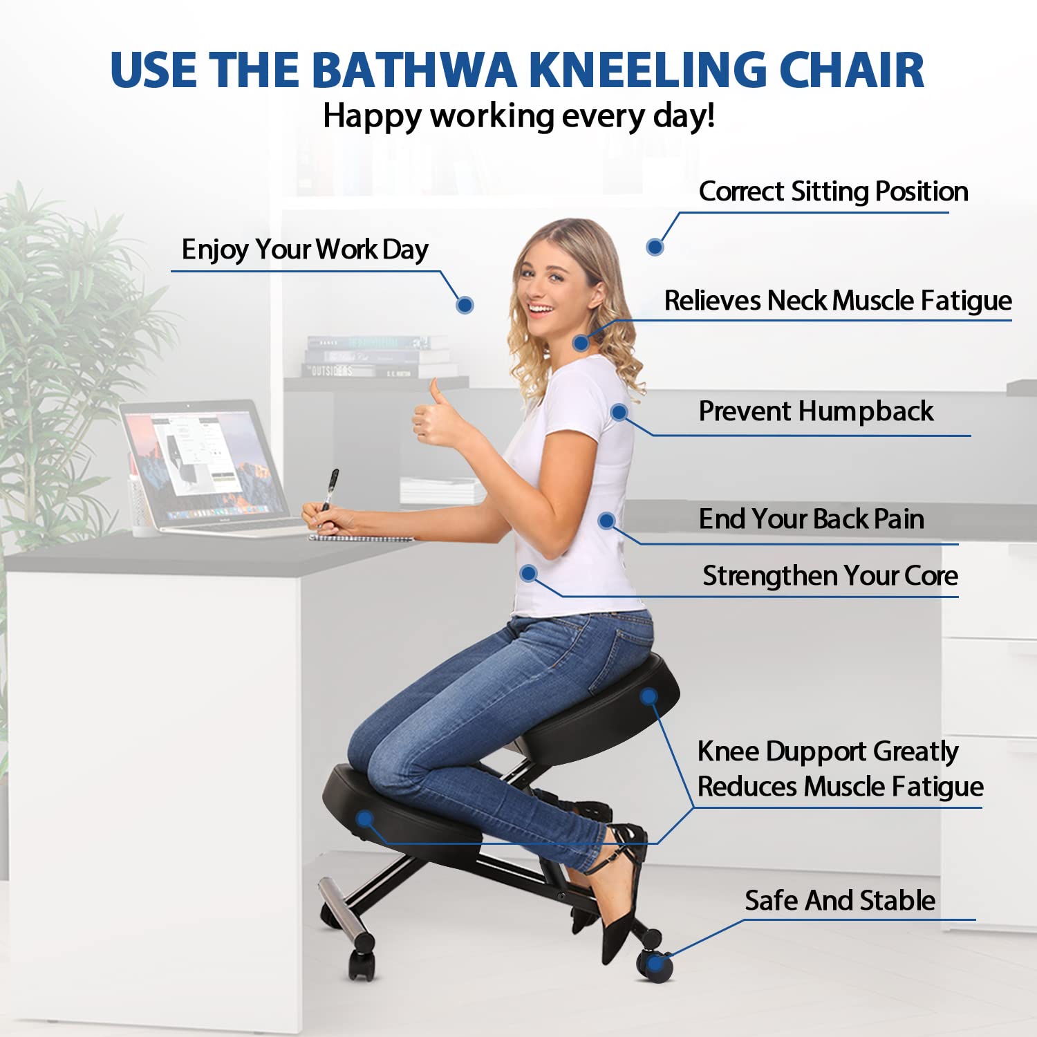 Kneeling Chair Ergonomic for O - Home Office For recension och pris