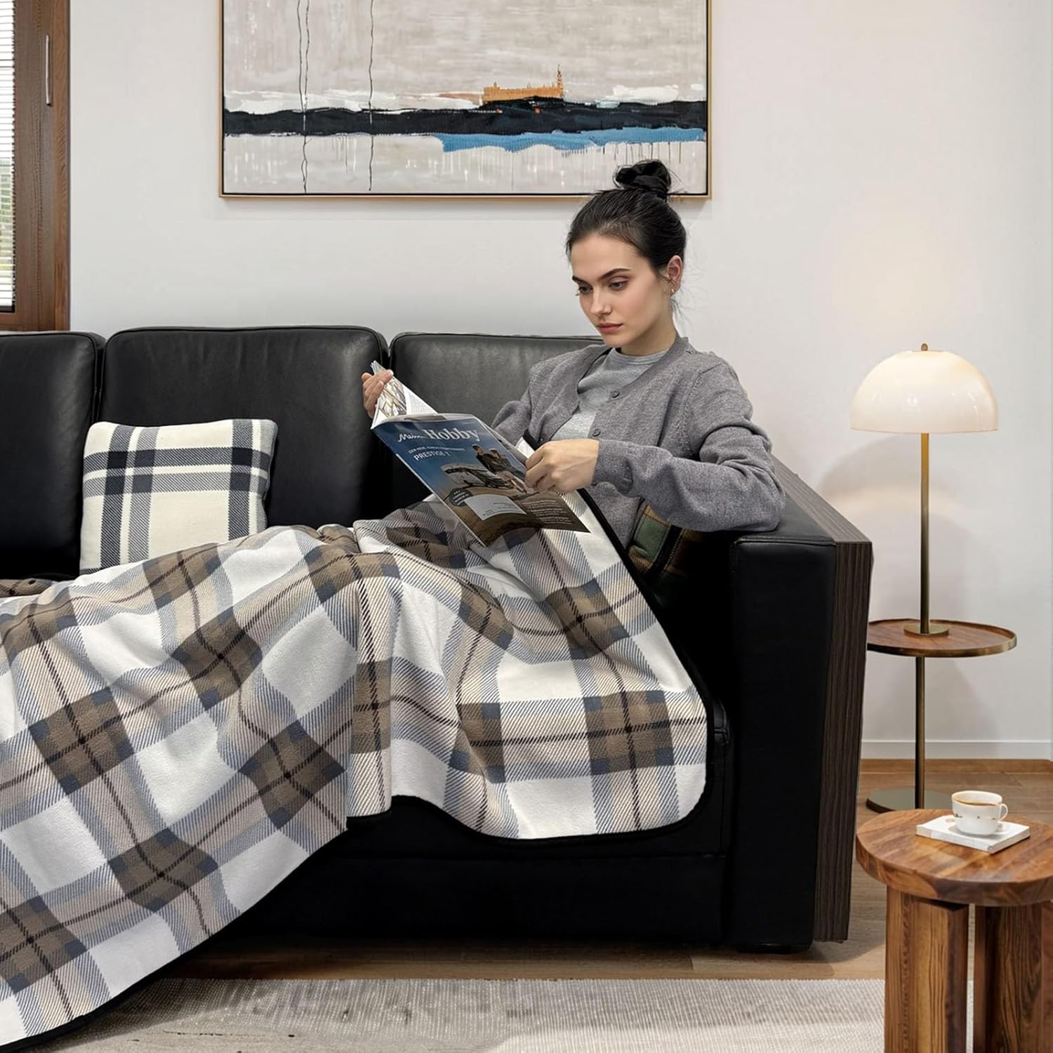 Wearable Blanket Throw Plush F - Home Office Sofa recension och pris