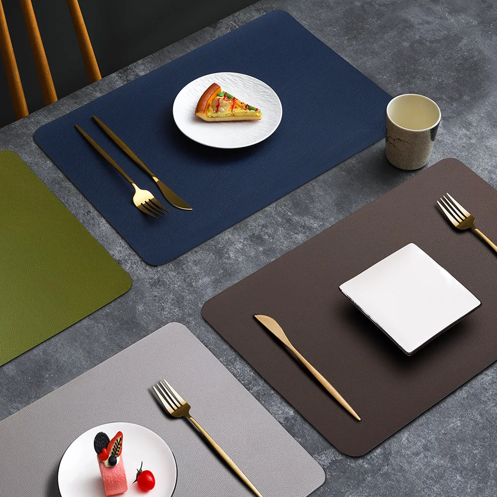 PVC Double-sided Leather Dinin - Desk Mat Leather recension och pris