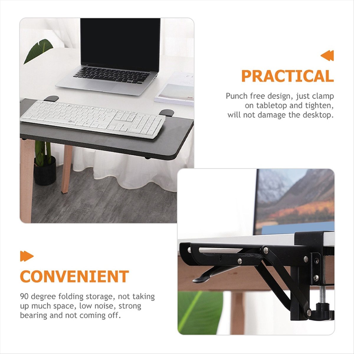 2PCS Foldable Bracket Computer - Laptop Stand Foldable recension och pris