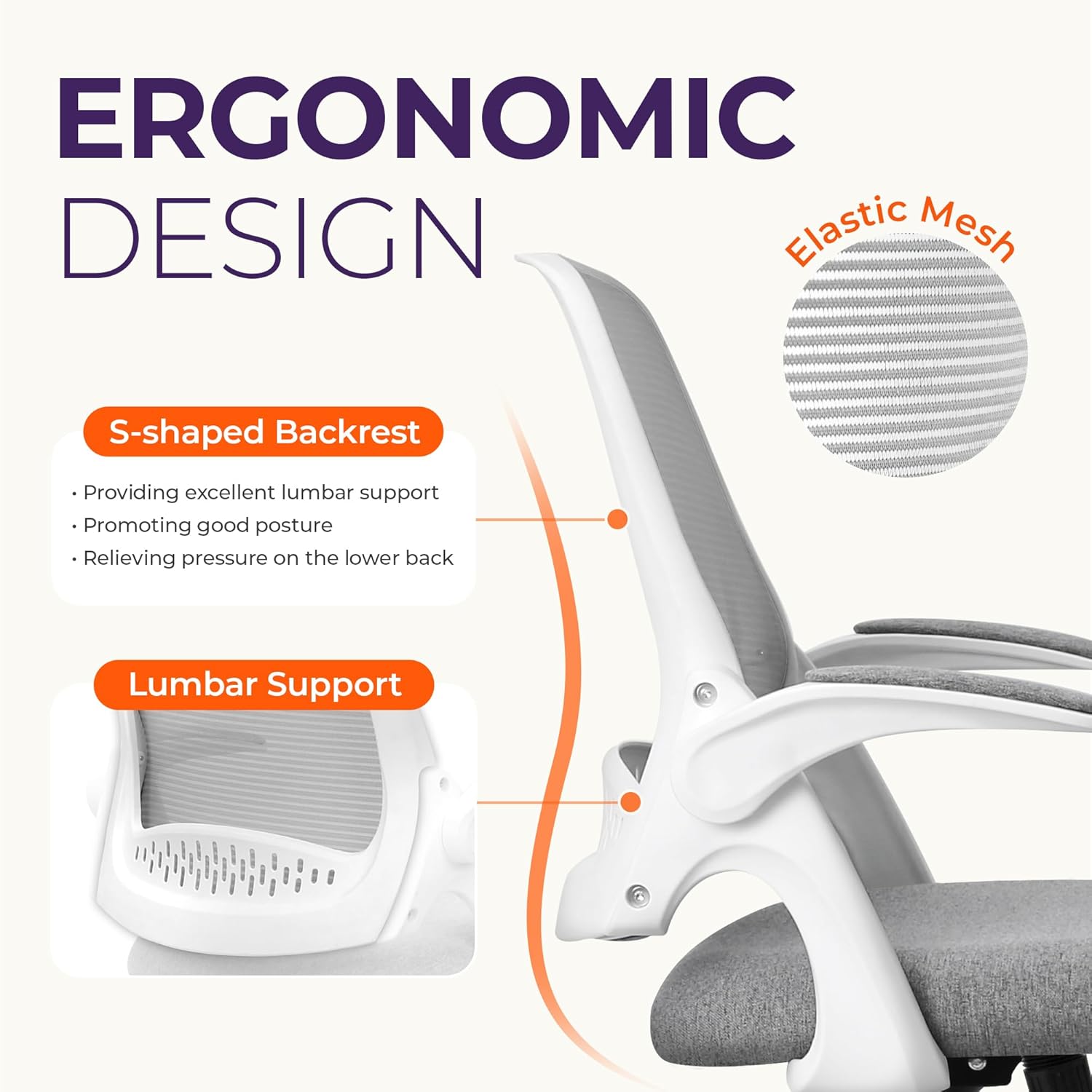 Ergonomic Mesh Office Chair wi - Home Office Ergonomics recension och pris