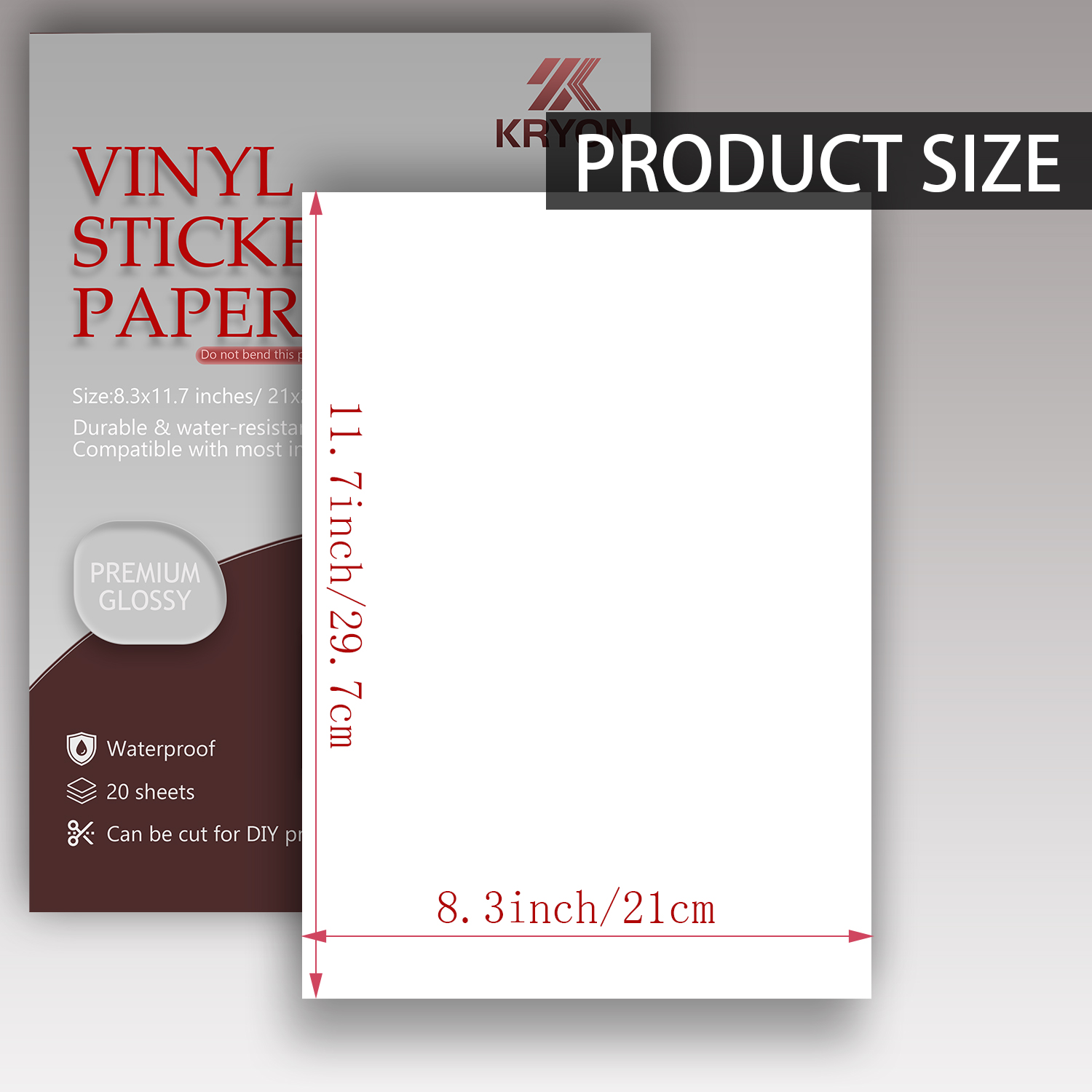 Glossy White Printable Vinyl S - Label Maker Machine recension och pris