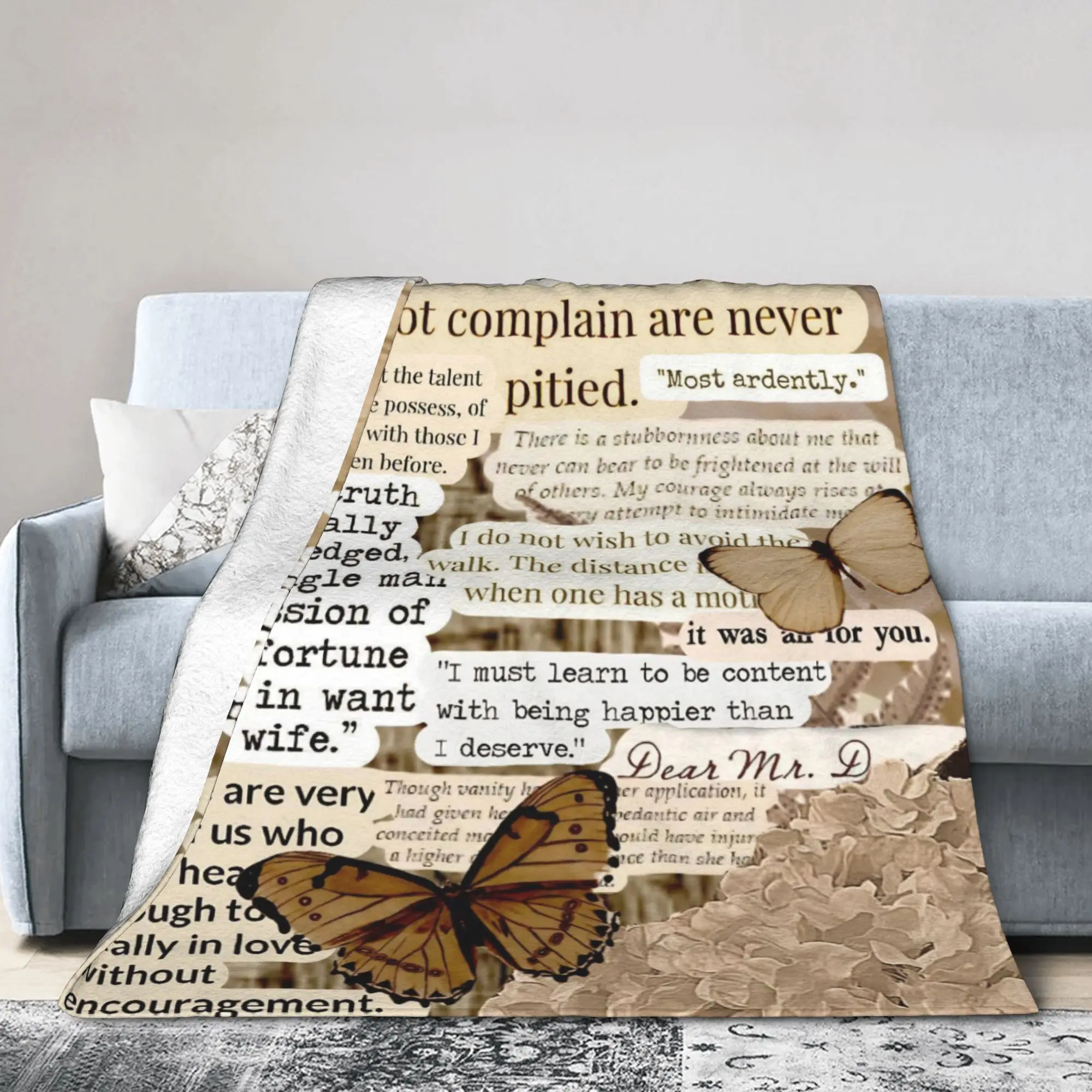 Pride and Prejudice Quote Blan - Home Office Sofa recension och pris