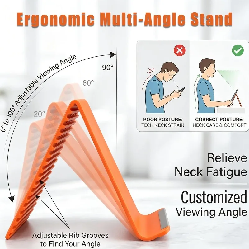 Flexible Cell Phone Holder Lap - Laptop Stand Foldable recension och pris