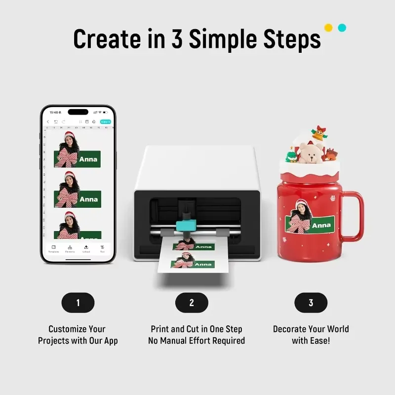PixCut S1 All in One Sticker M - Label Maker Machine recension och pris