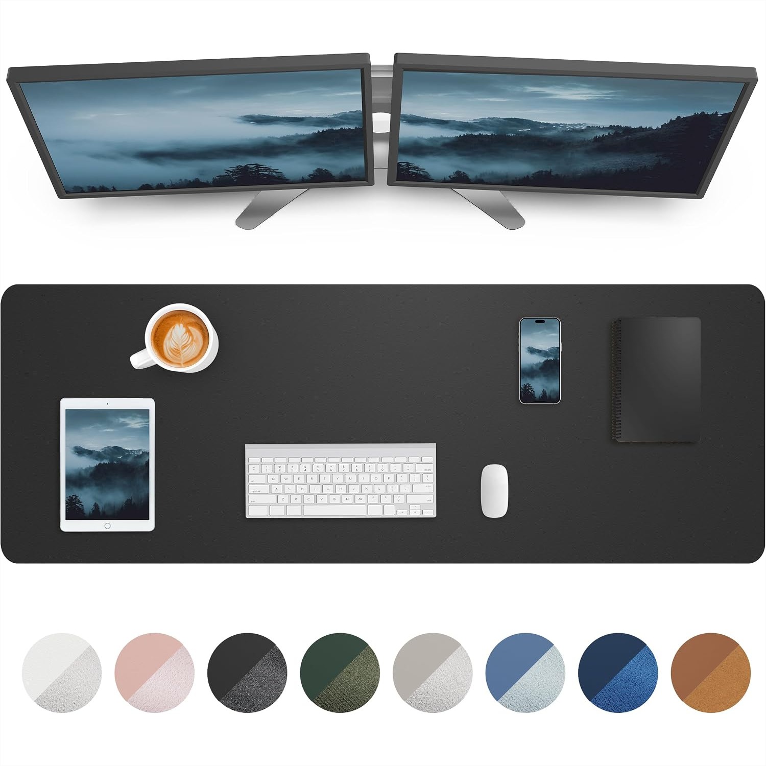 Large Desk Mat 55x17 inch Leat - Desk Mat Leather recension och pris