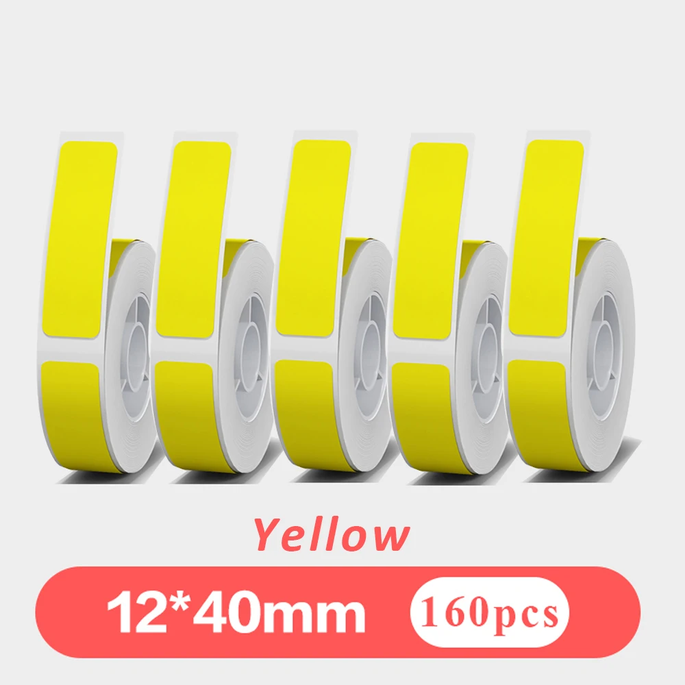 5pcs 12mmx40mm White Gap Label - Label Maker Machine recension och pris