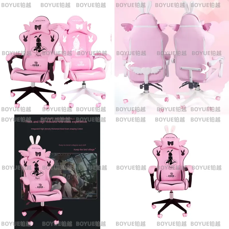 Pink Gaming Chair Ergonomic Sw - Home Office Ergonomics recension och pris