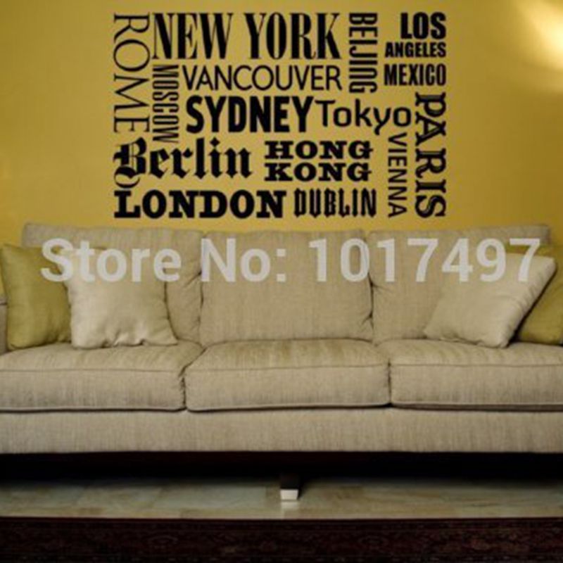 New York London Paris Quote wa - Home Office York recension och pris