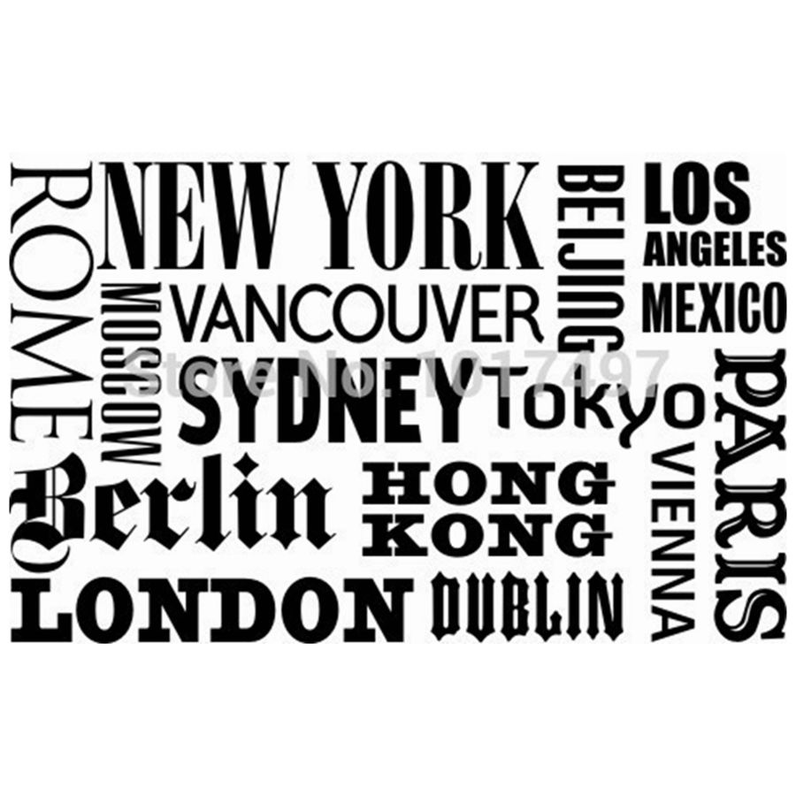 New York London Paris Quote wa - Home Office York recension och pris