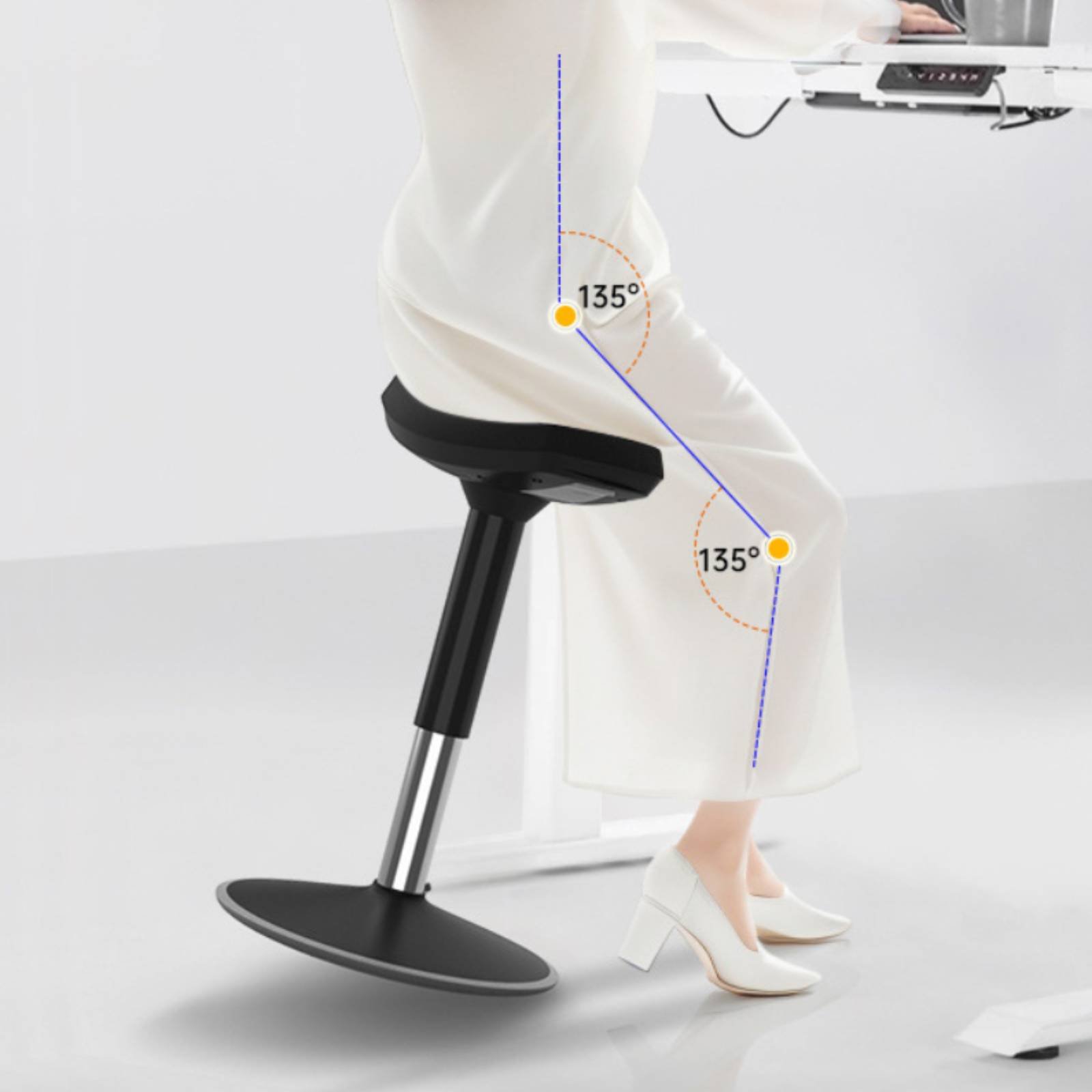 Saddle Stool Comfortable Long  - Home Office For recension och pris