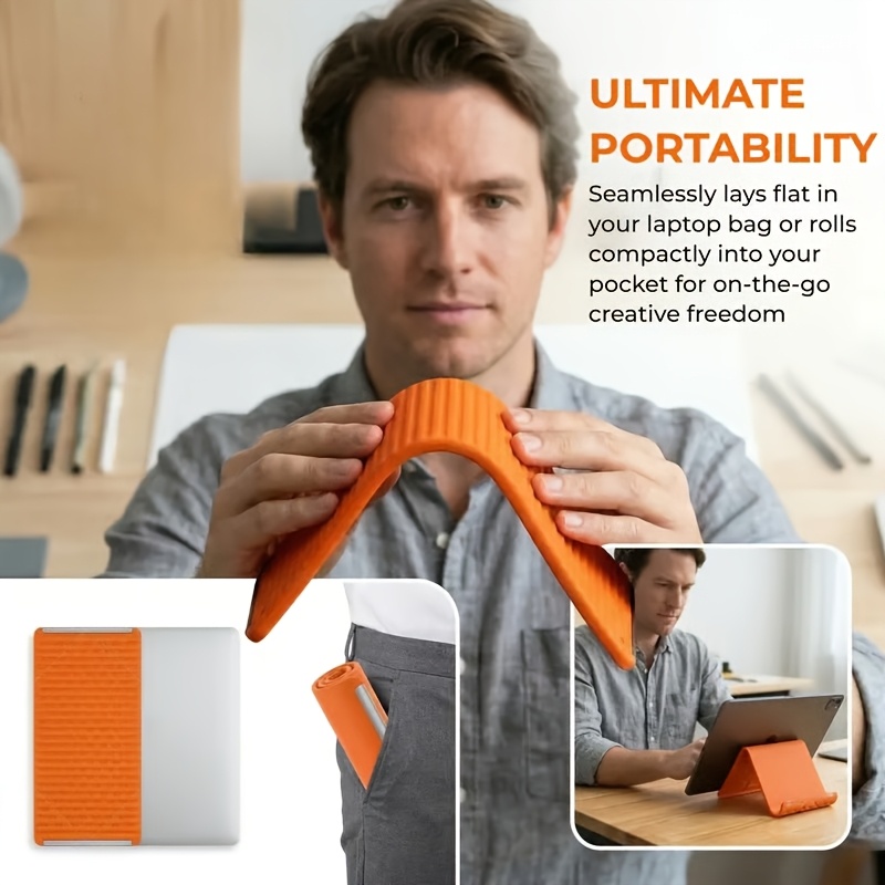 Flexible Folding Phone Holder  - Laptop Stand Foldable recension och pris