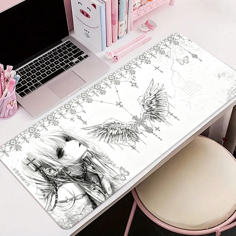 Leather Mousepad Black White A - Desk Mat Leather recension och pris