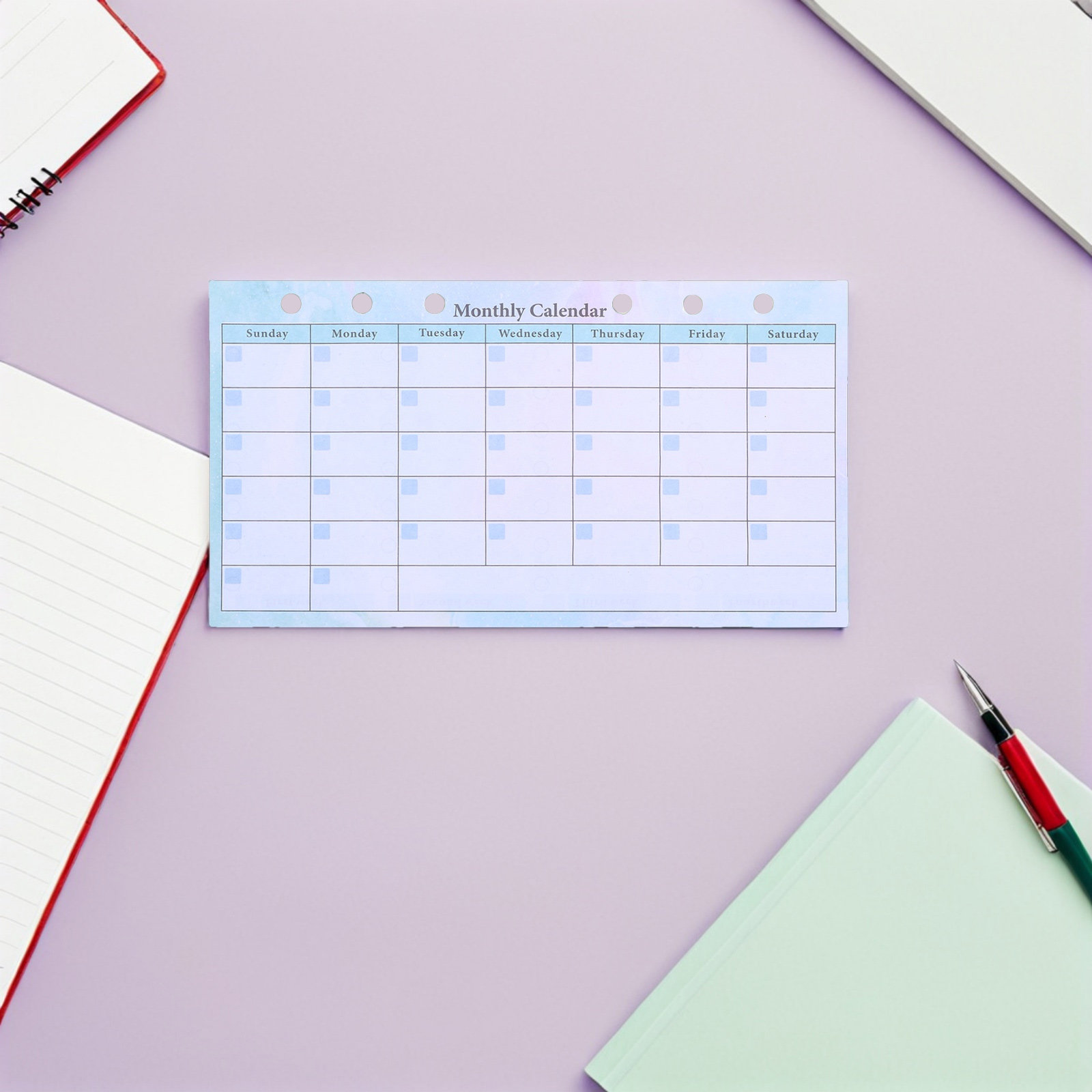 14Sheets A6 Monthly Planner Re - Home Office Budget recension och pris