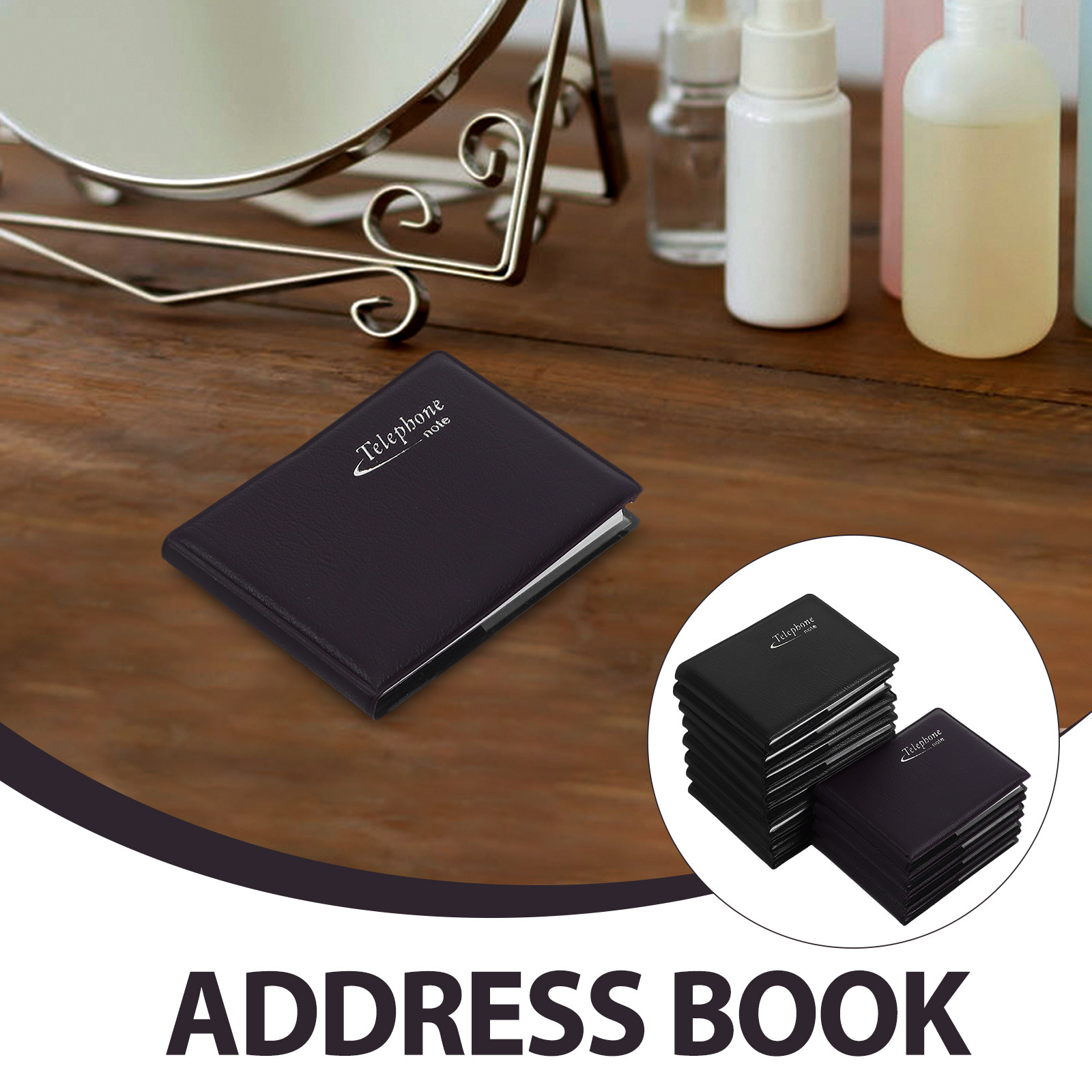 12Pcs Small Mini Address Book  - Home Office Phone Number recension och pris