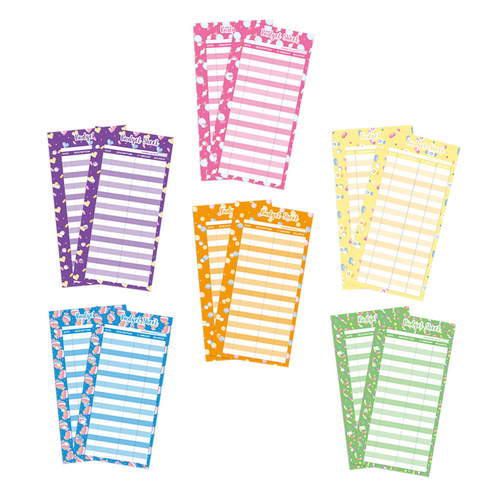 24Pcs Candy Print Consumption  - Home Office Budget recension och pris
