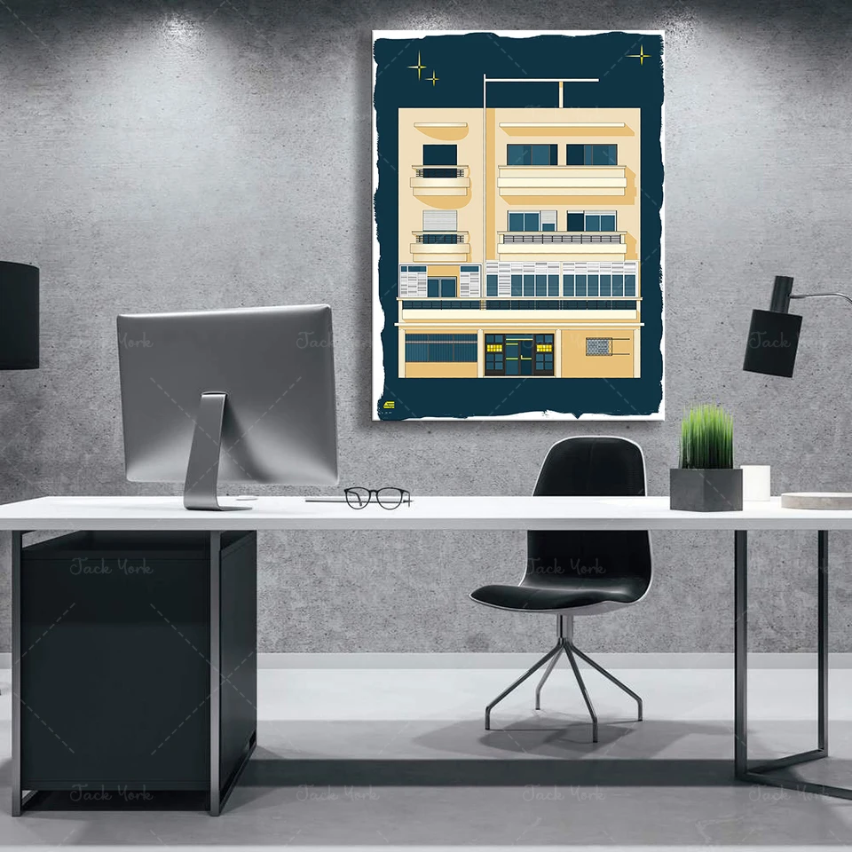 Bauhaus Tel Aviv Print Modern  - Home Office York recension och pris