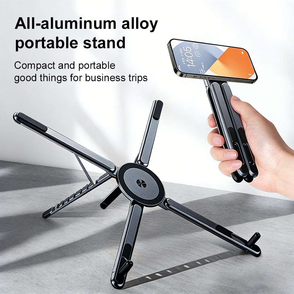 Portable Magnetic Phone Holder - Laptop Stand Foldable recension och pris