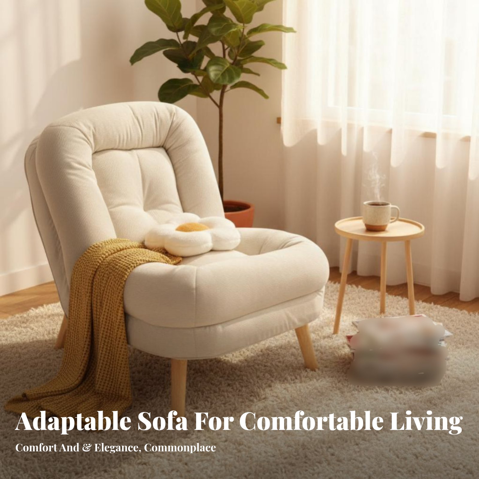 Plush Cocoon Chair Soft and Co - Home Office Sofa recension och pris