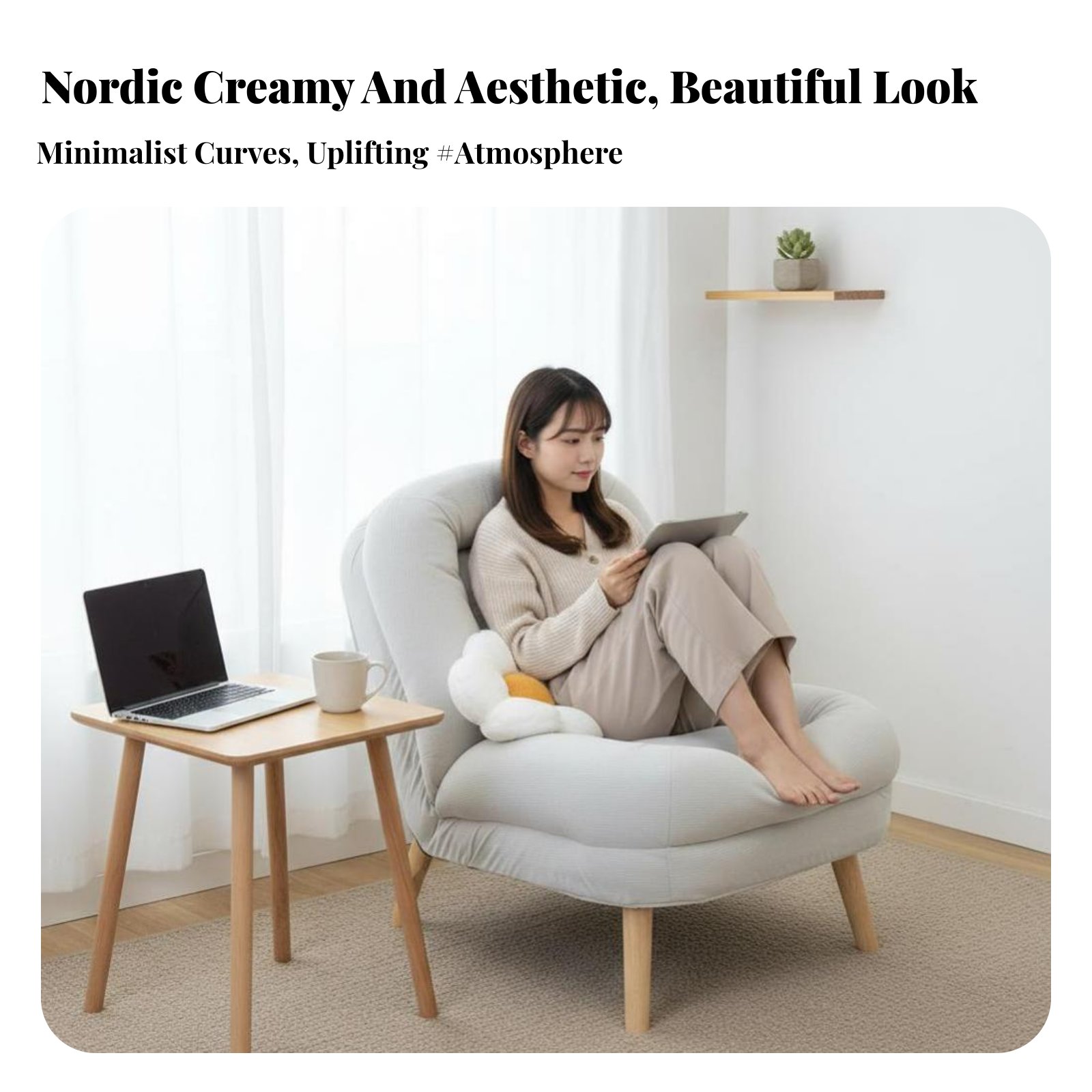 Plush Cocoon Chair Soft and Co - Home Office Sofa recension och pris