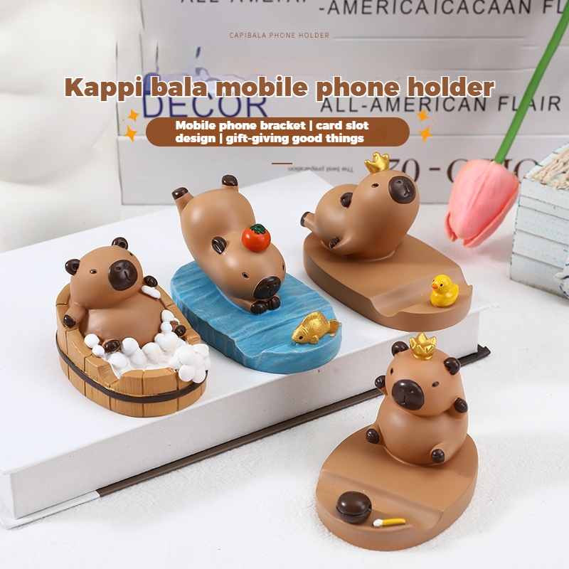 Kawaii Capybara Phone Stand Ca - Home Office Phone Number recension och pris